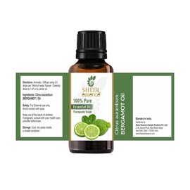 Sheer Essence Bergamot Oil- (Citrus Bergamia)- Essential Oil 100% Pure Natural Undiluted Uncut Therapeutic Grade Oil 1.69 Fl.Oz.