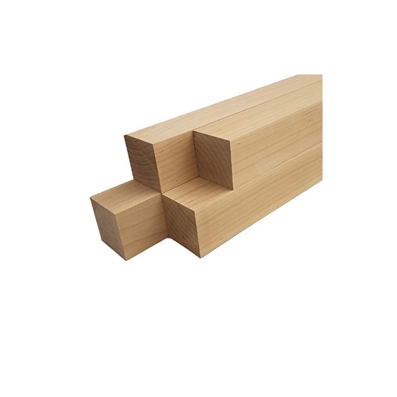 Barrington Hardwoods Maple Lumber Square Turning Blanks (4pc) (2" x