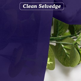 OVZME Purple Sheer Curtains 84 Inches Long 2 Panels, Light Filtering Window Sheer Curtain Panels for Bedroom Living Room, Dual Rod Pocket, Purple, Per Panel W42 X L84 inches