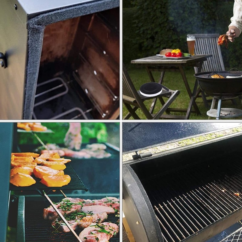 Bay Breeze High Temp BBQ 5m*1.5cm Gasket Smoker Seal Self
