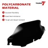 TSUNG 4.5" Black Wave Windshield Windscreen Wind Splitter Compatible with