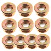 CAXUSD 3sets 10pcs Lawn Mower Blade Nut Durable Grass Trimmer