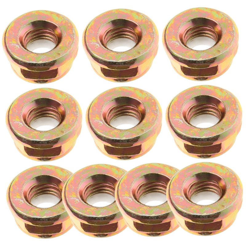 CAXUSD 3sets 10pcs Lawn Mower Blade Nut Durable Grass Trimmer