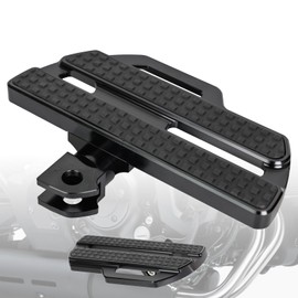 MOCODUO Motorcycle Front Rider Floorboards Pedal Set Fits for Kawasaki Vulcan S EN650 2015-2025, Wide Foot Rest Pegs Motorbike Pedal Black