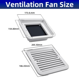 MASO Lüftungsschlitze pro Wohnmobil, Lüftungsschlitze pro Wohnmobil, Farbe weiß, pro Wohnwagen und Wohnmobil