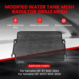 ONE.K.S Motorcycle Radiator Grille Guard Cover Protector For YAMAHA R7 2021-2024/MT-07 2018-2024 (R7)