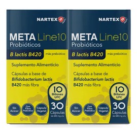 Pre Y Probióticos Digestivos 10 Billones Ufc Meta Line 2pack