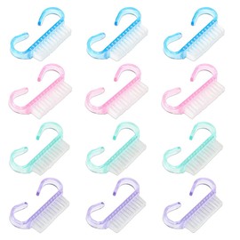 12 Stück Nagelbürste, Handgriff aus Kunststoff, Nagel Hand Schrubben Reinigung Bürste Für Reinigung Schönheit Hand Und Nagel Reinigung