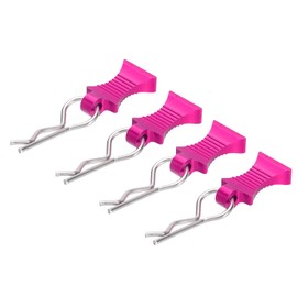 MECCANIXITY 4pcs RC Body Clips with Pull Tabs for 1/8 1/10 Scale Model Truck RC Car Crawler Truck Shell Replacement Parts(Pink)