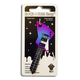 Purple Rain EXP Guitar Shaped Rock Star Key - SC1