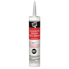 Dap 08660 9.8 oz. Commercial Kitchen 100% Silicone Sealant, Stainless Steel