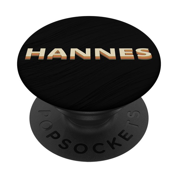 Retro Hannes Name Graphic Design Funny Graphic Tees Gifts PopSockets