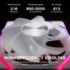 Asiahorse Nyota 120mm Case Fan with Efficient Cooling, ARGB Fan