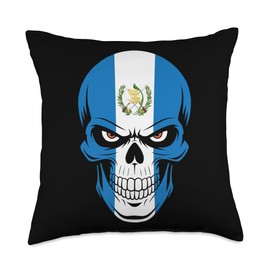 Chapin Guatamela Flag Roots Heritage Guatemalan Throw Pillow