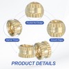 PATIKIL M10 Threaded Inserts, 12 Pcs Female Metric Brass Knurled