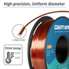 GIANTARM GIANTARM 3D Printer Filament, Silk Copper Pla Filament, 1Kg(2.2lbs)