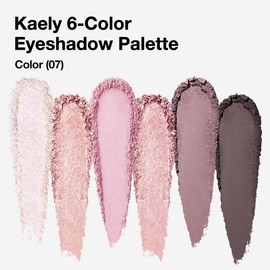 Kaely 6 Color Mini Nude Pink Eyeshadow Palette Makeup, Highly Pigmented Eye Shadow Palette Waterproof, Natural Matte Shimmer Eye Shadow Palette, paleta de sombras de ojos, Vegan & Cruelty-free, 07