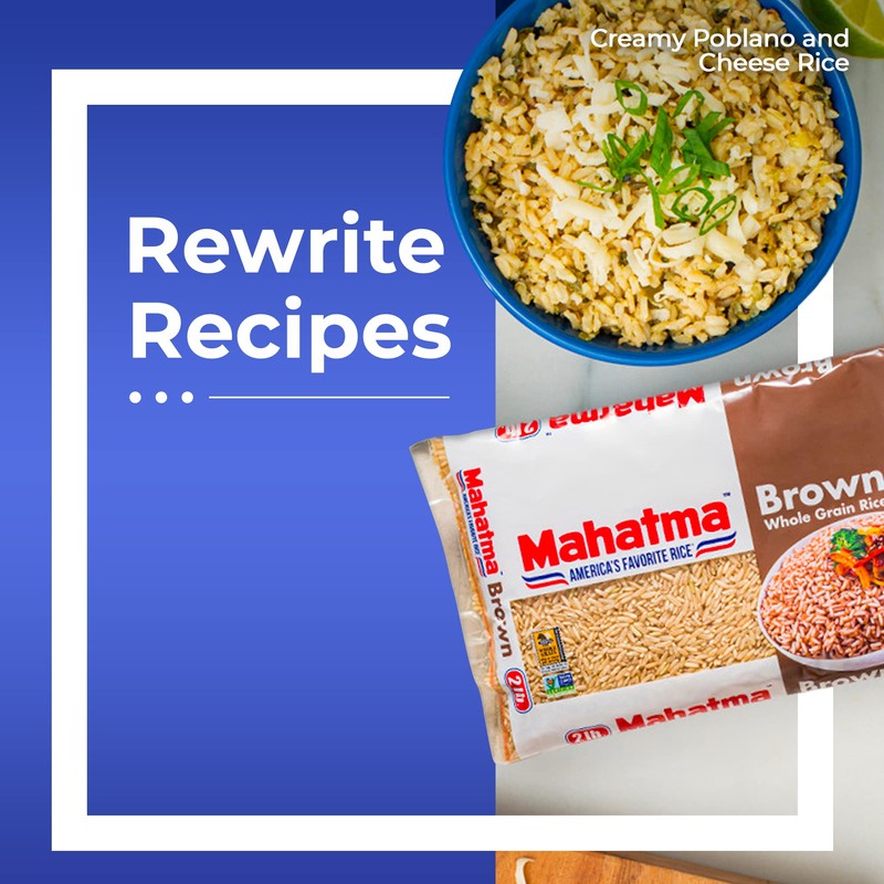 Mahatma Mahatma Whole-Grain Brown Rice, 2lb Bag of Rice, Stovetop
