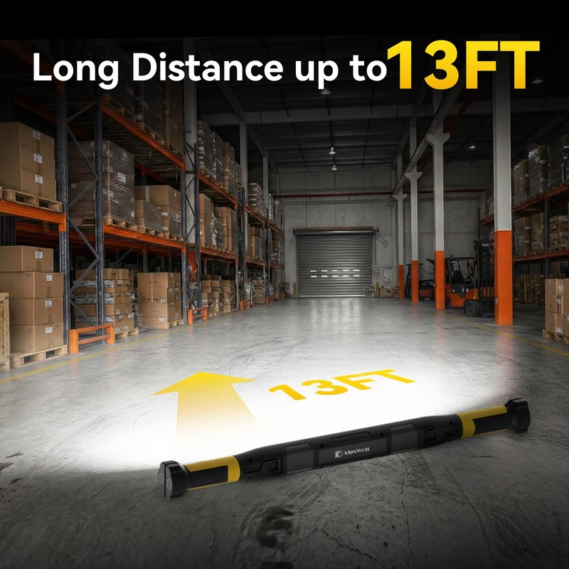 AlpsWolf Magnetic Rechargeable Work Light - 3000LM LED Light Bar,