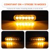 Pack of 4 Front Flash LED 12 V/24 V Penetration