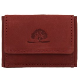 Greenburry Vintage Mini Wallet Small Leather Purse Purse 1681, red