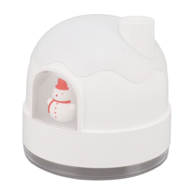Small Humidifier 350ml Desktop Humidifier Snow House Warm Light USB