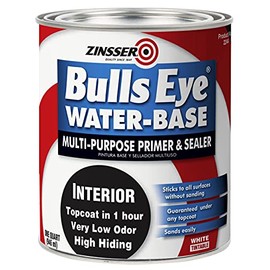 Zinsser 02244 Bulls Eye Water-Base Primer and Sealer, Quart, White