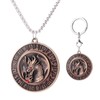 Haxtec D20 Spinner Dice with Keychain & Necklace Gifts for