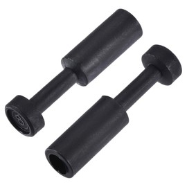 sourcing map Push to Connect Fittings, Cap Style Pneumatic Blanking Plugs, Fit for 8mm Inner Dia. Air Hose Tube Pipe, Plastic, Black, Pack of 15