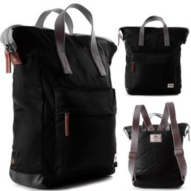 ROKA Bantry Tote Backpack for Women, Men & Kids - Medium Backpack with Laptop Compartment & Multi Pockets for Work, School & Travel - Black