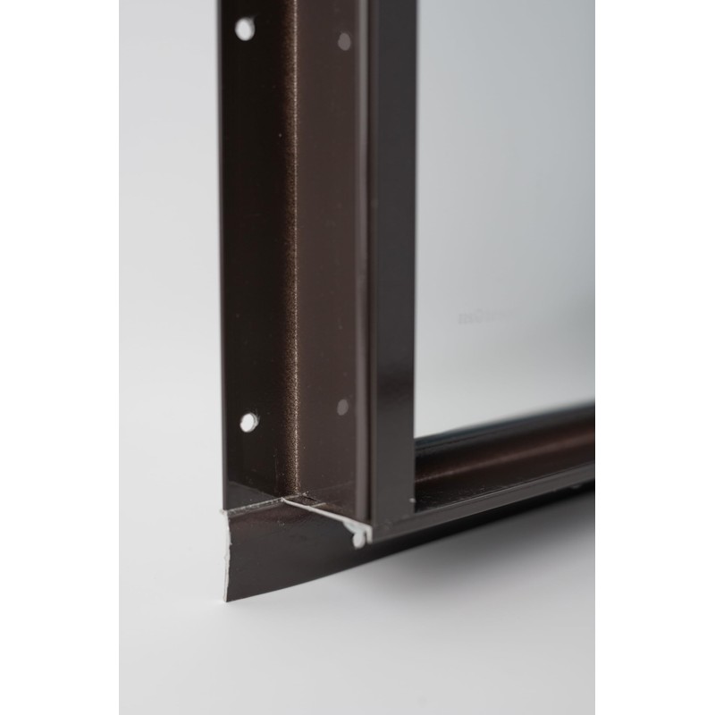 2 Pack Shed Window 12x18 Brown Flush - Vertical Slider