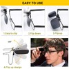 ANNTHOR 2 Pcs Gafas de Sol con Clip para Anteojos