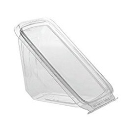 INLINE PLASTICS SLP18 HINGED Sandwich CONTR CASE of 300