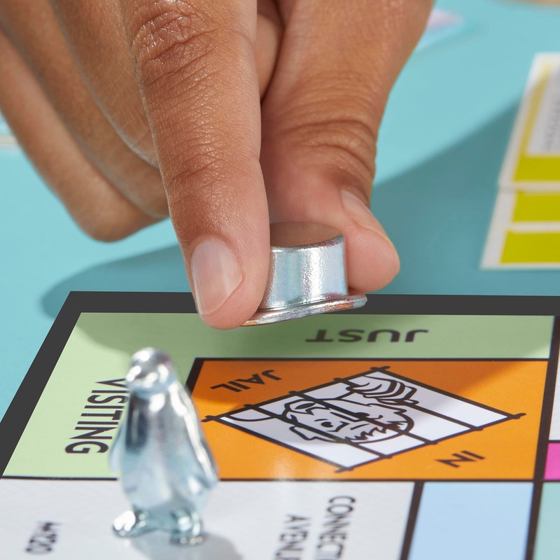 Monopoly Board Game with Storage Compartment and Larger Toy Figures