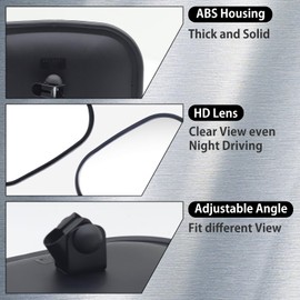 Large Rectangle Convex Mirror, 7x10inch heavy equipment Vehicle Mirror Improves Visibility for Trucks Tractors Forklifts, Aftermarker Universal Mirror Driver Passenger Side 1Pcs