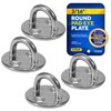 Five Oceans Heavy Duty 3/16" Stainless Steel Round Pad Eye,