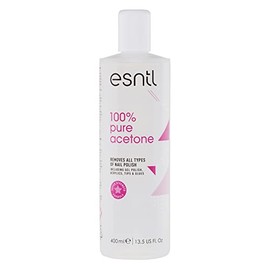 100% Pure Acetone Nail Polish Remover | 400ml | Super Strength Formula | Removes Gel, Acrylics, Tips, and Glues | Trusted by UK Beauty Salons (400ml)