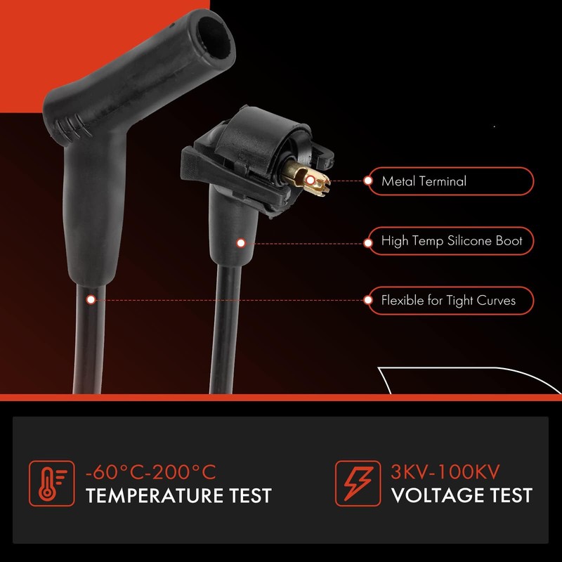 A-Premium Cable de bujía compatible con Ford Explorer/Ranger 1997-2000, Aerostar