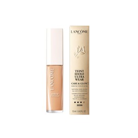 Lancôme Teint Idole Ultra Wear Care & Glow - Corrector Líquido con Suero y Ácido Hialurónico, Cobertura Media, Acabado Natural Radiante, 24H Hidratación y Duración, Resistente al Agua, 13 ml