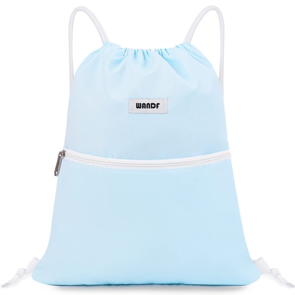 Drawstring Backpack String Bag Sackpack Cinch Water Resistant Nylon for