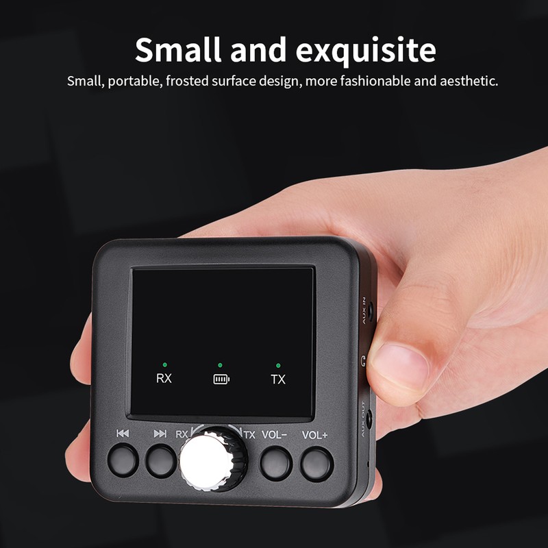 RT05 BT5.2 Audio Receiver Transmitter 2-in-1 Wireless 3.5mm Audio Adapter