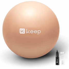 KEEP Yoga & Pilates Ball - Anti Slip Heavy Duty Gym Ball for Fitness, Balance & Core Workout, XL (27~30 Inches') 75cm, Orange