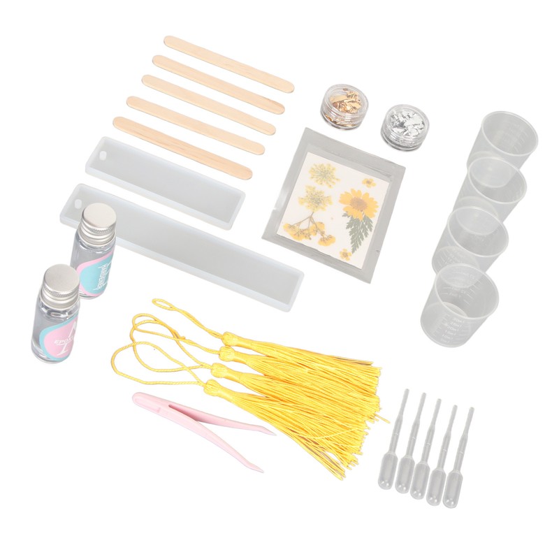 Bookmark Resin Molds Tear Resistant Reusable Bookmark Mold Tassels Kit