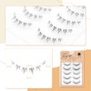 LASHIDOL False Eyelashes, Natural, Lower Eyelashes, Around the Eyelashes, Thin,
