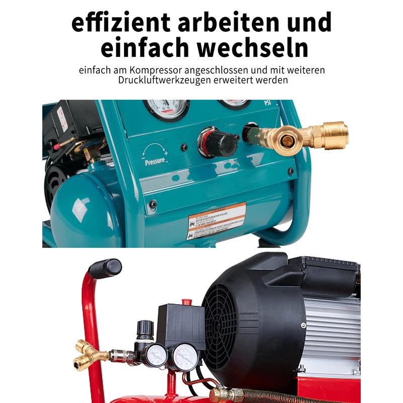 Compressed Air Distributor Double with Couplings Brass Coupling Plug, ZITFRI