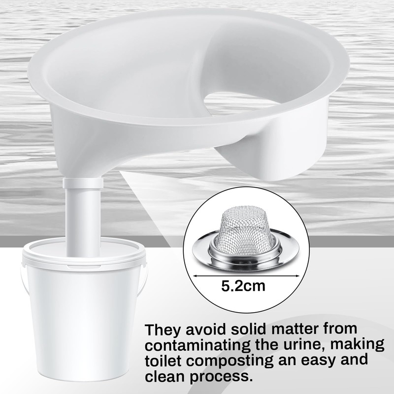 Frienda Urine Diverter Privy Complete Urine Separator with Stainless Steel