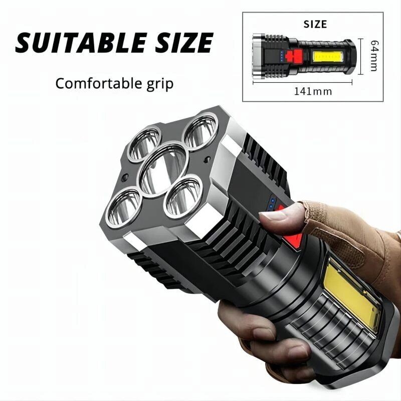 GEARGADGET Super Bright LED Torch Flashlight Tactical Camping Outdoor Lamp