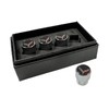 Eurosport Corvette C7 Logo Chrome Valve Stem Caps - Knurled