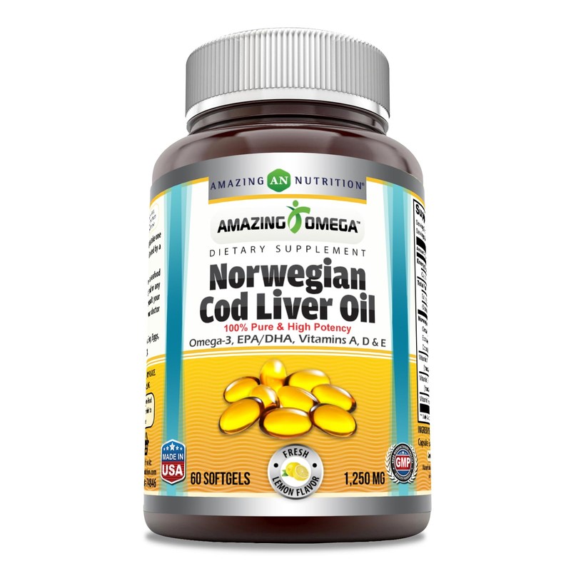 Amazing Nutrition Incre?ble Suplemento de Aceite de H?gado de Bacalao