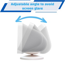 Sintron Smart Display Adjustable Stand for Echo Show 5 & Echo Show 8 (1st Gen & 2nd Gen), Adjustable Magnetic Stand Holder, with 360 Degree Rotation, Tilt Function & Non-Slip Base (White)